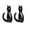A, variant on Nkmbld Adhesive Towel Hooks for Bathrooms, Cute Cats Tail Adhesive Hooks Wall Hanger No Drilling Strong Stick Key for Kitchen Bathroom Door and Closet Storage, Black
