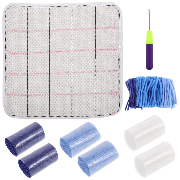 1 juego de ganchos y pestillos para hacer alfombras, kit de crochet para principiantes