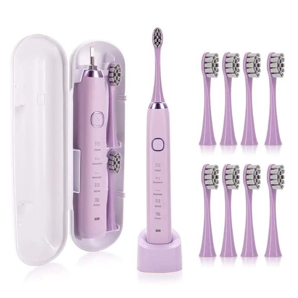 Cepillo de dientes eléctrico recargable, cepillo de dientes eléctrico de cerdas suaves, instrumento de belleza inteligente para el hogar.