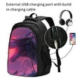 thumbnail image 2 of Fotbe Mystical Dragon Under Moon Mochila con Estampado y Puerto USB para Hombre y Mujer, Mochila Antirrobo, Mochila de Viaje, Mochila Escolar, Mochila Universitaria, 2 of 7