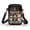 Hearts American Flag, variant on Ice Cream Pattern Crossbody Crossbody Bags, with Zipper, Outdoor Travel Polyester 4.33"x1.97"x7.09"
