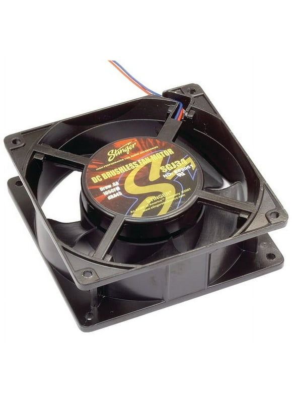Stinger SGJ34 12 Volt 5-Inch  Square Car Audio Draw 6A Amplifier Cooling Fan
