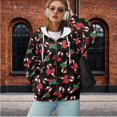 thumbnail image 6 of Yuyamidu Christmas Hoodie Women Hoodies Candy Cane Sweatshirts for Women Apparel Womens Sweatshirts Trendy Zipper Hoodie with Zipper Plus Size L, 6 of 8