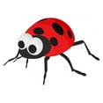 thumbnail image 2 of Lady Bug Wall Mural by Wallmonkeys Peel and Stick Graphic (48 in W x 34 in H) WM159386, 2 of 4