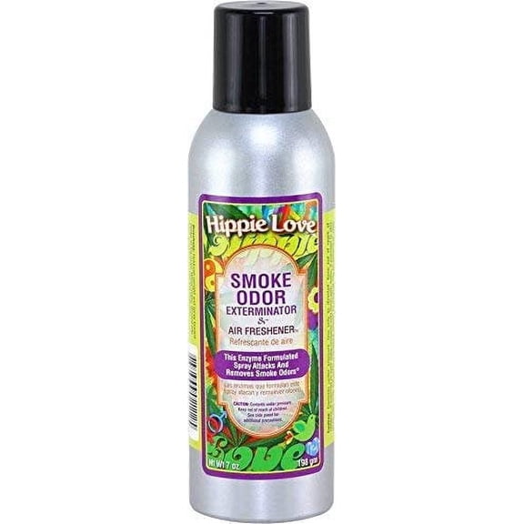 Tobacco Outlet Products Smoke Odor Exterminator 7oz Large Spray, Hippie Love, 7 Ounce