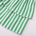 thumbnail image 5 of Bibifish Womens Skirts Striped Printed Ruffled Tiered Skirts Elastic High Waist Lightweight Lovely Retro Style Mini Skirts, 5 of 7