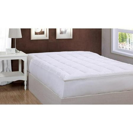 LCM Home Fashions, Inc. Damask Stripe Pillowtop 500 Thread Count Mattress Pad