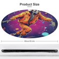 thumbnail image 2 of Dancing Cute Skull Man Washable Round Rug -Circle Area Rugs for Nursery Bedroom, Vintage Non Slip Non Shedding Low Pile Carpet for Living Room Coffee Table Entryway, 2 of 7