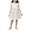 White, variant on Tulle Ruffle Sleeve Bow Dress for Girls Kids Flower Girl Birthday Party Outfit Princess Wedding Guest Casual Polyester Yellow,Size 3-4 T