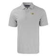 thumbnail image 2 of Men's Cutter & Buck  Gray/White Michigan Wolverines Big & Tall Forge Eco Double Stripe Stretch Recycled Polo, 2 of 3