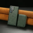 thumbnail image 2 of 2 in 1 Detachable Wallet Case for Samsung Galaxy S25 Plus, Classic PU Leather Card Slots Kickstand Zipper Pocket Shockproof Phone Case Cover Compatible with Magsafe for Galaxy S25 Plus - Green, 2 of 8