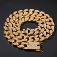 thumbnail image 3 of Collar Hip Hop con bonita cadena cubana de Miami de 16 pulgadas para hombre, 3 of 5
