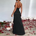 thumbnail image 4 of CIENVNSTG Women's Fashion Dress Solided Color Long Breathable Beach Dress Lightweight Eye-Catching Holiday Dress for Women M, 4 of 4