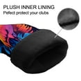 thumbnail image 4 of Golf Club Headcovers High Quality Waterproof Leather Golf Head Cover Set Men Women Driver Head Cover Exclusive Gift for Golf Lovers Blue Flamingo, 4 of 5