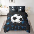 thumbnail image 2 of Erosebridal Football Bedding Sets Twin Size,Geometric Hexagon Comforter Sets with Sheets,Sport Decor,Reversible,Breathable,7-Piece, 2 of 5
