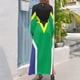 thumbnail image 3 of Vestido largo con bandera sudafricana, vestidos elegantes y chic para mujer, promoción, vestidos casuales, vestido de dama de honor para mujer, 3 of 5