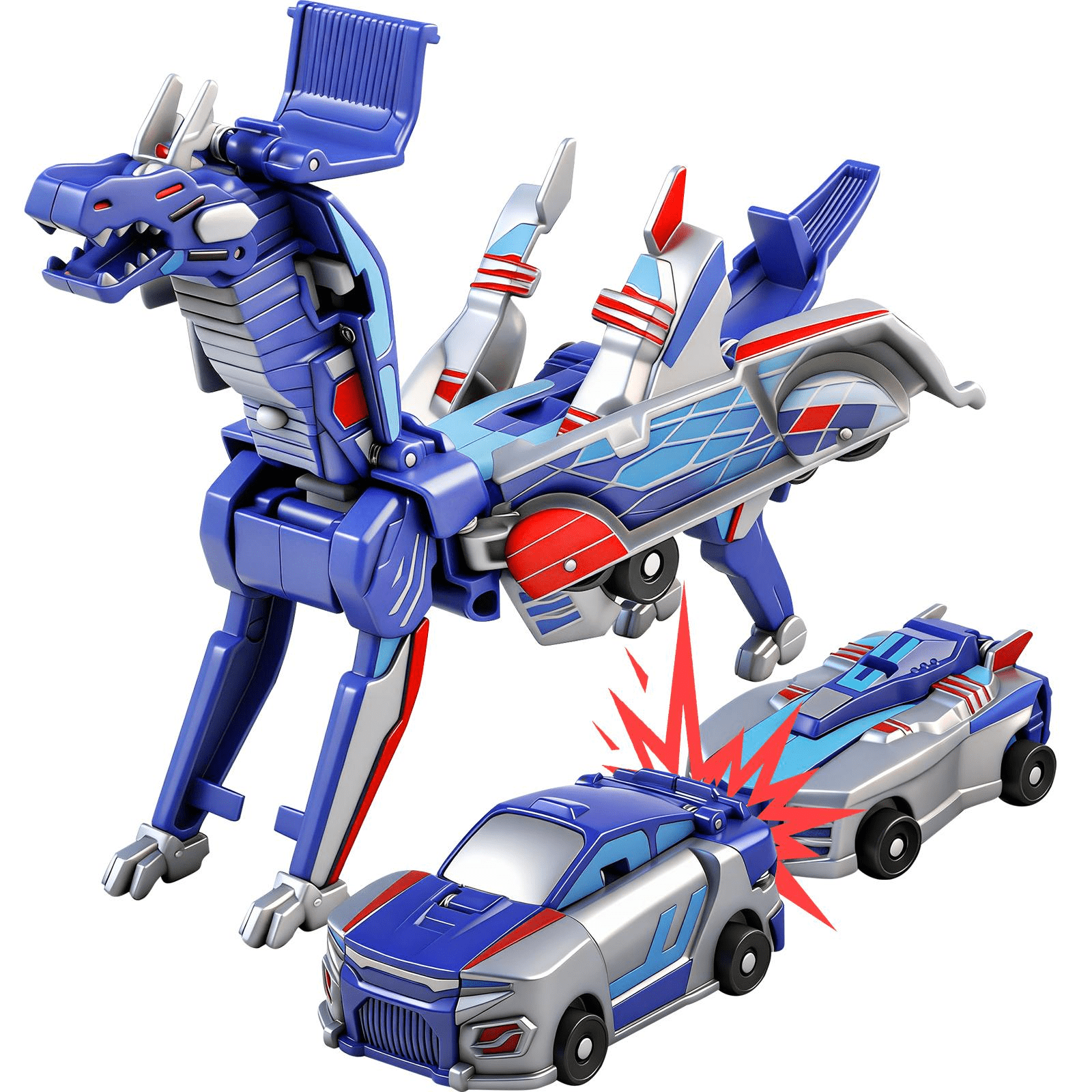 Bandai America - Mech-X4 5 Inch Robot and Submarine Dual Pack