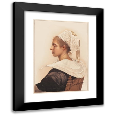 Maximilienne Guyon 11x14 Black Modern Framed Museum Art Print Titled - Maris Stella (ca. 1898)