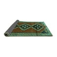 thumbnail image 2 of Ahgly Company Indoor Rectangle Persian Turquoise Blue Traditional Area Rugs, 7' x 9', 2 of 4