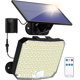 thumbnail image 1 of 108 luces LED solares con sensor de movimiento con control remoto, luces solares de seguridad impermeables IP65 con cable para patio, garaje, porche, patio, luces solares al aire libre, 1 of 5