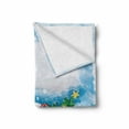 thumbnail image 2 of Christmas Soft Flannel Fleece Throw Blanket, Vintage Truck in Snowy Winter Scene Tree and Gifts Candy Cane Kids Print, Cozy Plush for Indoor and Outdoor Use, 60" x 80", Blue White Red, by Ambesonne, 2 of 6