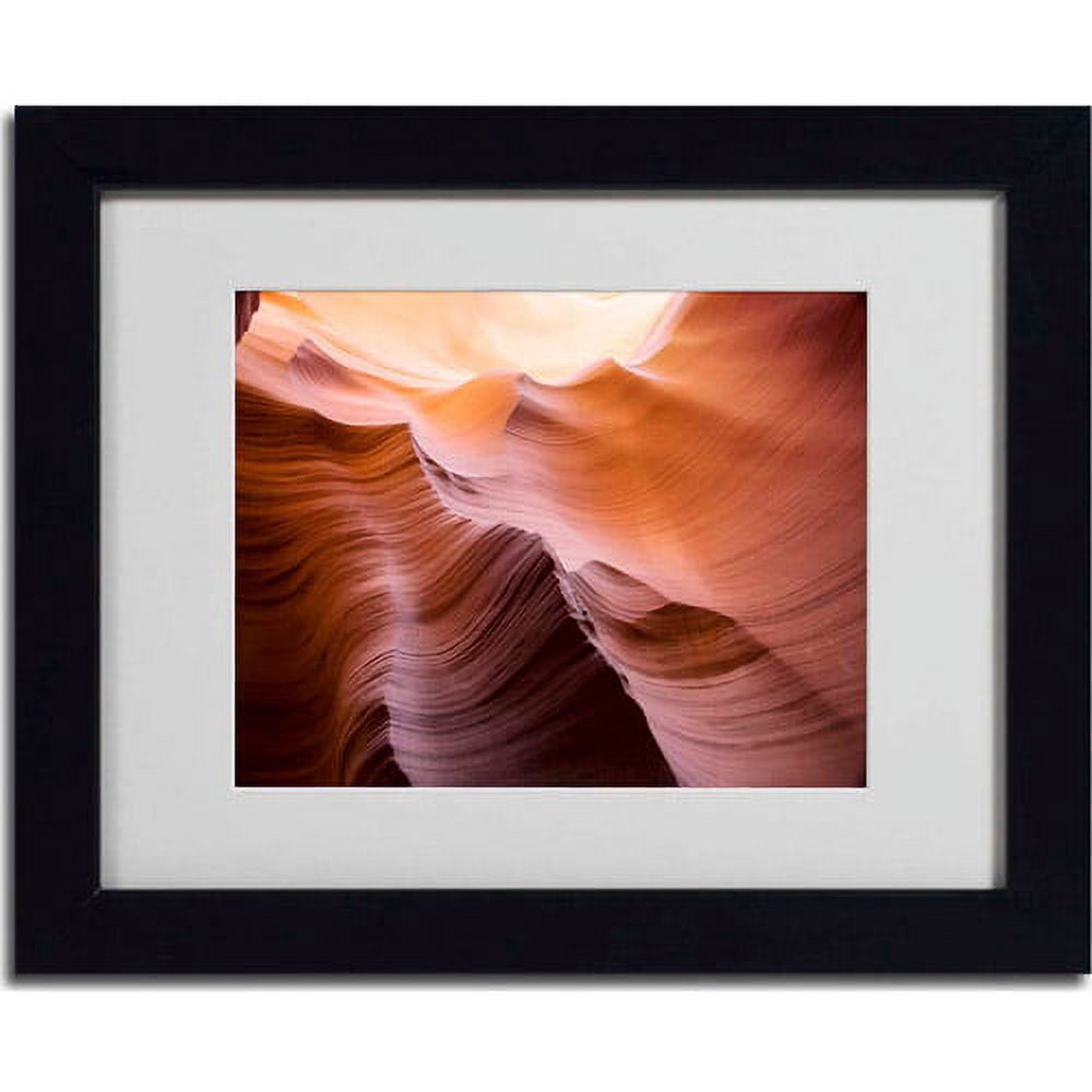 Trademark Fine Art "Smooth II" Matted Framed Art by Moises Levy, Black Frame