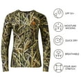 thumbnail image 5 of BASSDASH Women’s Camo Hunting Shirt Long Sleeve UPF 50+ Sun Protection Performance Tee fishing Hiking, 5 of 7
