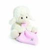 Nat and Jules Jesus Loves Me Musical Plush Lamb with Blanket, Pink