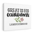 thumbnail image 4 of Scripture Walls  Faithfulness Lamentations 3:23 Bible Verse Canvas Christian Wall Art Ready to Hang Unframed, 4 of 12