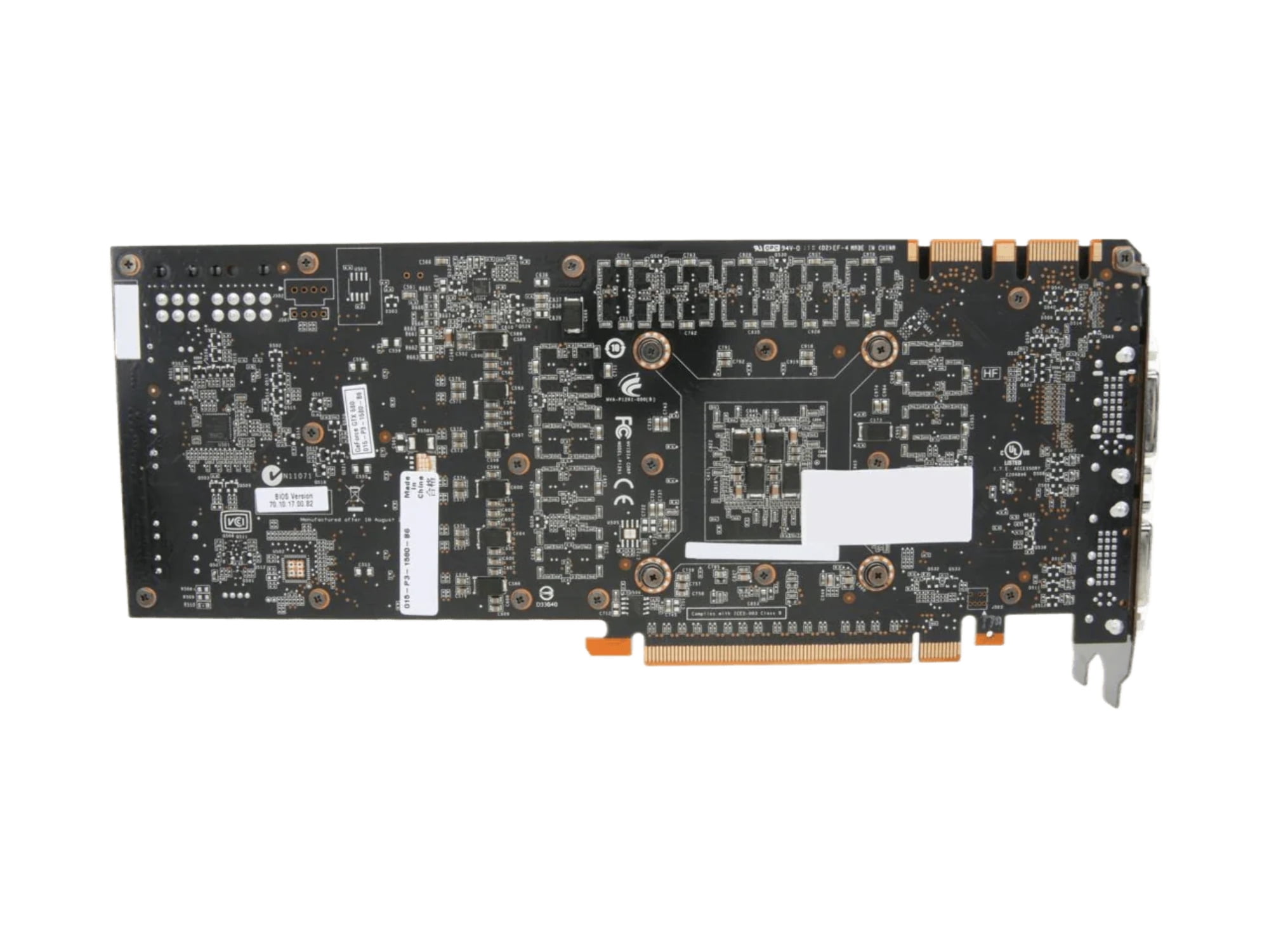 EVGA GeForce GTX 580 - Graphics card - GF GTX 580 - 1.5 GB GDDR5 - PCIe 2.0 x16 - 2 x DVI, Mini-HDMI