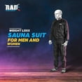 thumbnail image 2 of RAD Sauna Suit Men and Women, Weight Loss Sweat Suit Jacket Pant Gym, Boxing Workout (Pink, 4XL), 2 of 5
