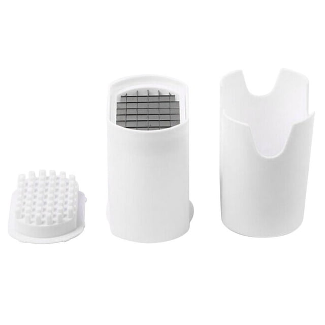 Potato Chips Cutting Box Press Cutter Cup Plastic Slicer Chopper Chips French Fries Making Tool Potato Cutting Kitchen Gadgets