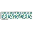 thumbnail image 2 of Ambesonne Green Leaf Fabric by the Yard Upholstery, Monstera Coconut Palm, 1 Yard, Turquoise and Navy Blue, 2 of 4