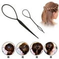thumbnail image 4 of Innovative Hair Bun Maker Set, Reusable Hair Styling Tools for Creative DIY Hairstyles, High-Density Foam Sponge with Elastic Bands for Effortless Twists, 4 of 5