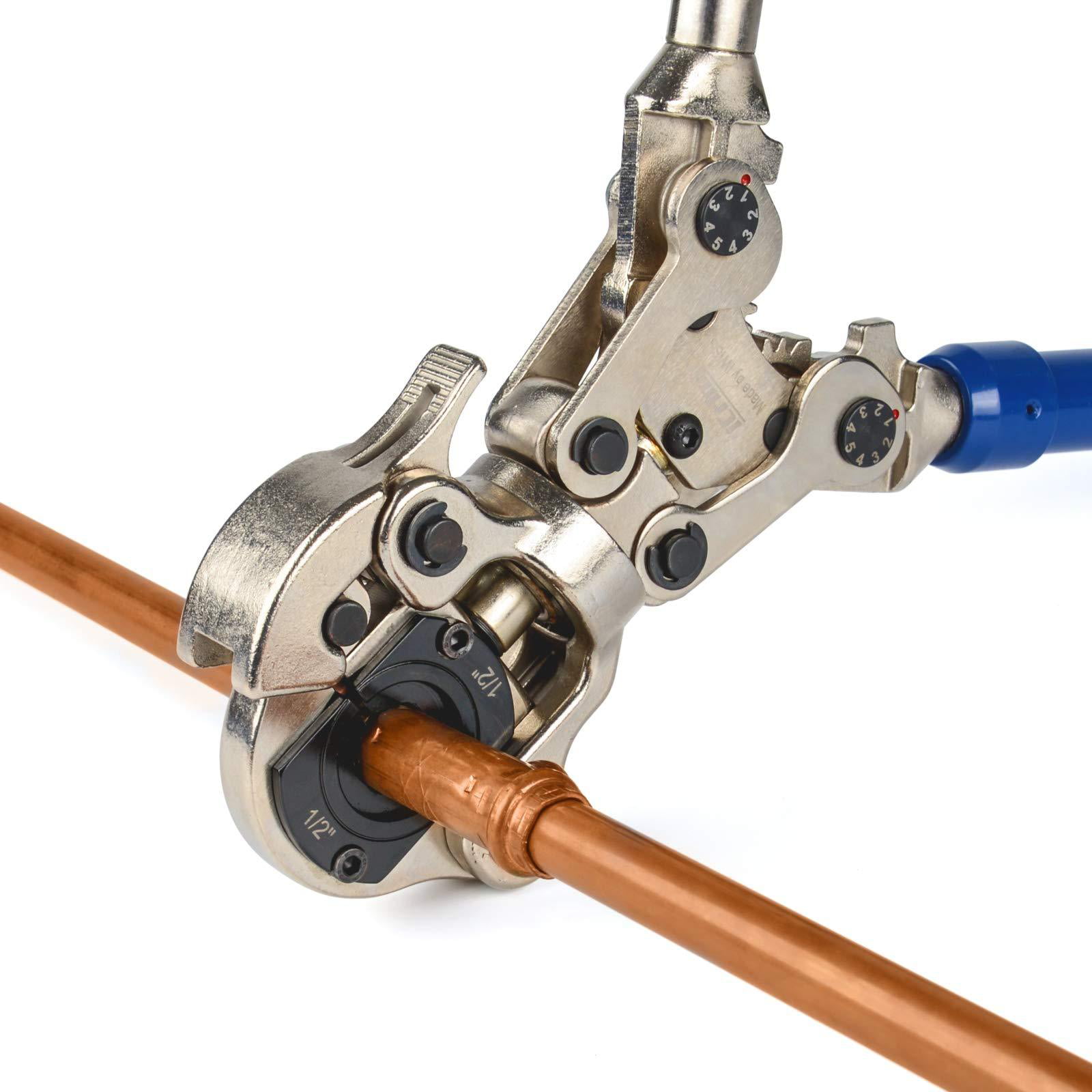 CW-1632Af Copper Range 1/2" & 1" 3/4" Copper Pipe Press &Pex Crimp Plumbing Tool 