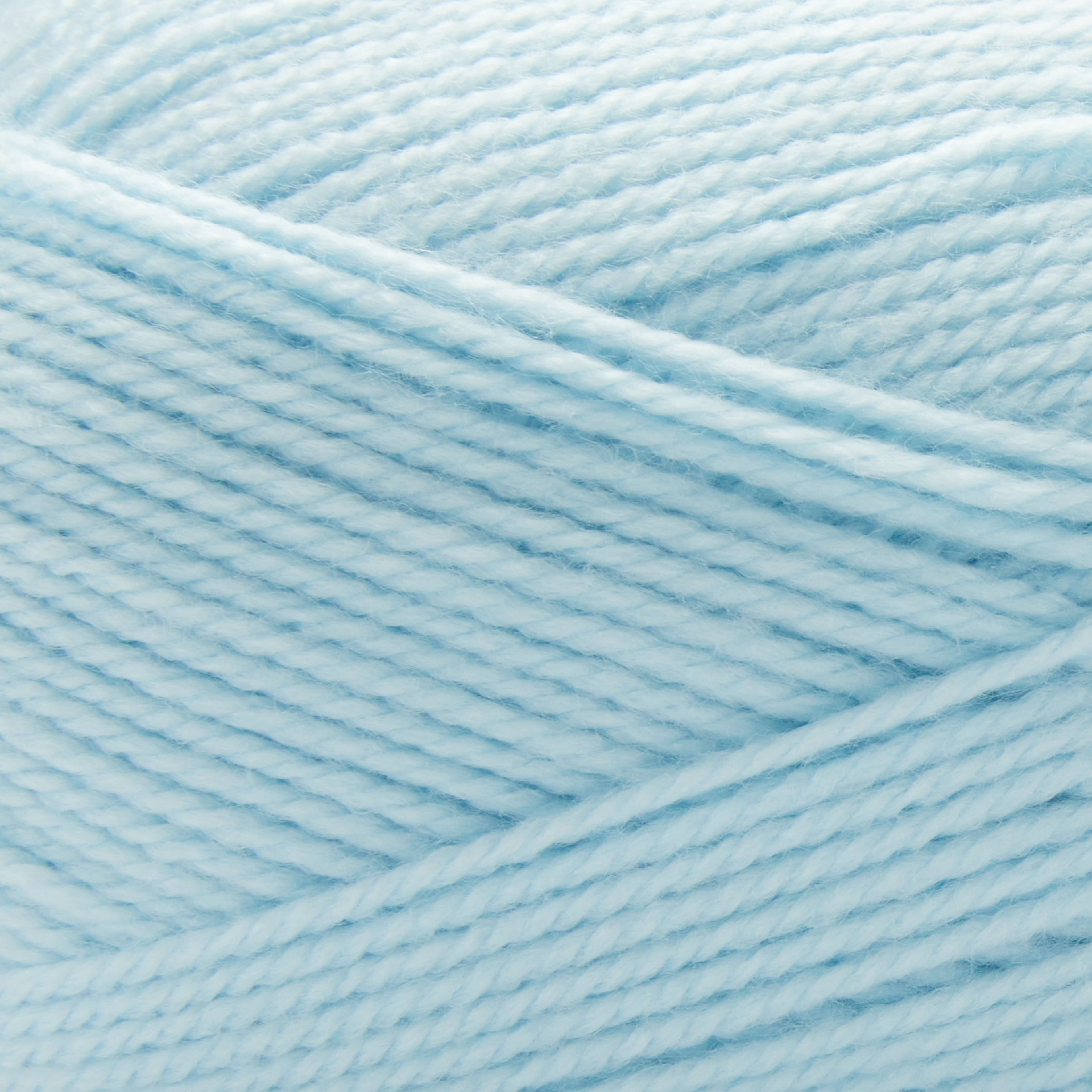 Loops & Threads Blue Baby Cuddles Yarn - Light Weight Yarn for Knitting, Crochet, Weaving, Arts & Crafts, 15 Pack