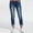 *Dark Blue, variant on ClodeEU Women’s Jeans, Contour Fit Stretch Denim, Crop Capri Jean Dark Blue,Womens Plus M