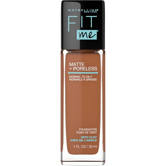 Maybelline New York Fit Me Matte + Poreless Foundation Makeup, Ultra-Lightweight Formula Controls Shine, for Normal to Oily Skin, 355 coconut ,30 ml