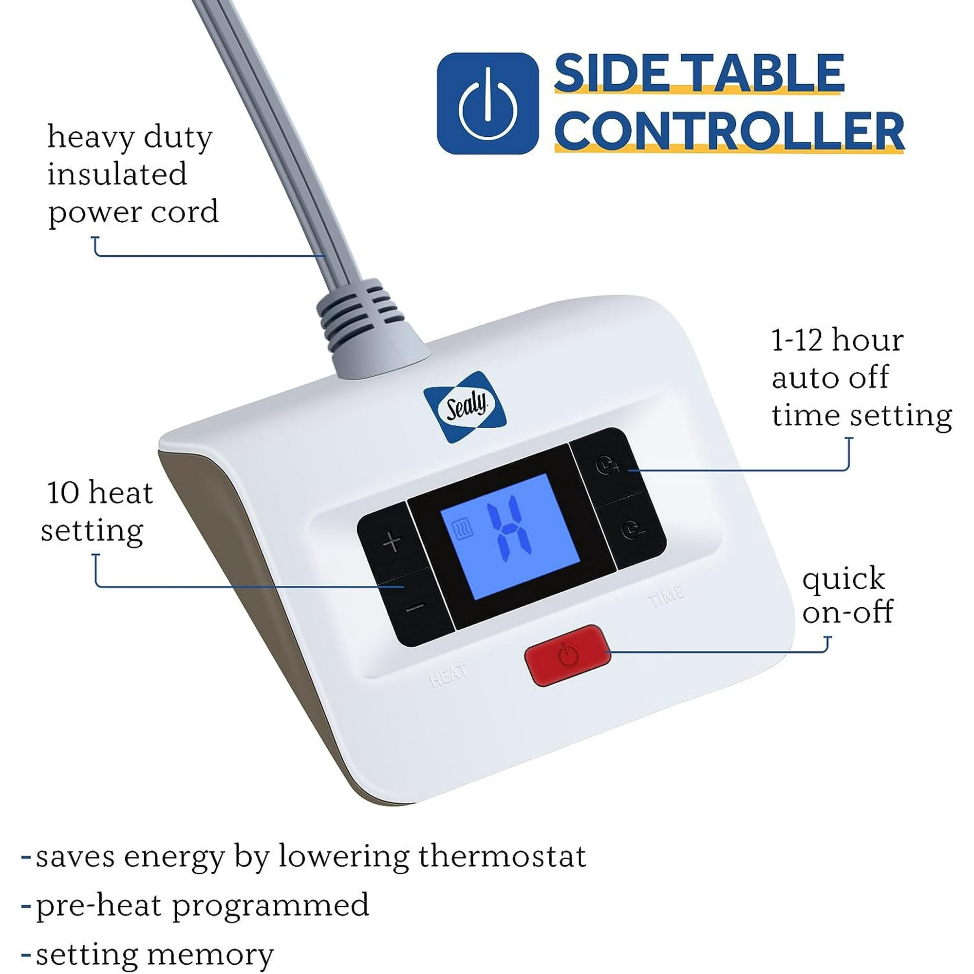 Heated blanket power cord sale