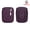 Deep Purple, variant on Royal Bagger RFID Mini Genuine Leather Women's Coin Purse - Solid Color Buckle Pouch for Keys, Earphones & Daily Essentials 3603