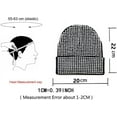 thumbnail image 5 of YooGuoGuo Unisex Shiny Bling Cuffed Beanie with Rhinestone for Men Women Winter Knit Soft Hat Stretchy Skull Cap Beige, 5 of 5