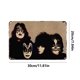 thumbnail image 4 of Chapa Beso Metal Retro Pintura Hierro Rectangular Pared para Y Bar 30x20cm, 4 of 9