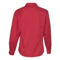 thumbnail image 3 of FeatherLite Women's Long Sleeve Stain-Resistant Tapered Twill Shirt 5283 Heathered Red XS, 3 of 5