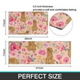 thumbnail image 7 of Golden Retriever with Flowers Kitchen Rugs Sets Of 2,Anti Fatigue Kitchen Mat Rugs Non Slip Washable,Decorative Kitchen Floor Mats for Kitchen,Sink,Laundry,17"x30"+17"x47", 7 of 7