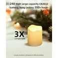 thumbnail image 3 of SHYMERY Flameless Votive Candles,Flameless Flickering Electric Fake Candle,24 Pack 200+Hour Battery Operated LED Tea Lights in Warm White for Wedding, Table, Halloween,Christmas Decorations 1.5"X1.7", 3 of 9