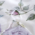 thumbnail image 5 of Swanson Beddings Pink-Purple Roses 2-Piece 100% Cotton Bedding Set: Duvet Cover and One Pillow Sham (Twin), 5 of 9