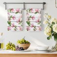 thumbnail image 3 of Pink Magnolia Kitchen Towels Set of 4, Country Botanical Blooms Floral Wooden Grain Absorbent Dish Towels for Kitchen, Microfiber Hand Towel, Quick Drying Tea Towel for Cleaning Decorative Dishcloths, 3 of 7