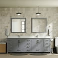 thumbnail image 2 of Jacques 84 in. W x 22 in. D Dark Grey Double Bath Vanity and White Quartz Top, 2 of 9