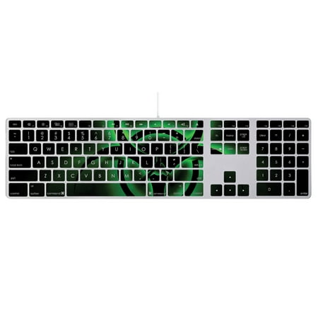 MightySkins Skin Compatible With Apple Keyboard with Numeric Keypad MB110LL/B – Bio Glare | Protective, Durable, and Unique Vinyl Decal wrap cover | Easy To Apply, Remove | Made in the
