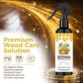 thumbnail image 3 of Beeswax Wood Polish Spray, Beeswax Furniture Spray, Removes Scratches Restores Shine for Wood Floors 120ML（3PCS  3 towel + 3 sponge）, 3 of 10